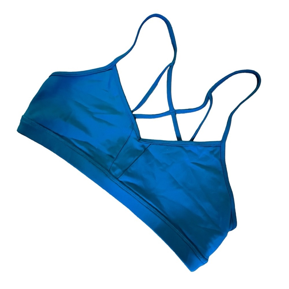 Alo Yoga Blue Sports Bra Top
